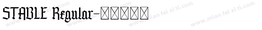 STABLE Regular字体转换